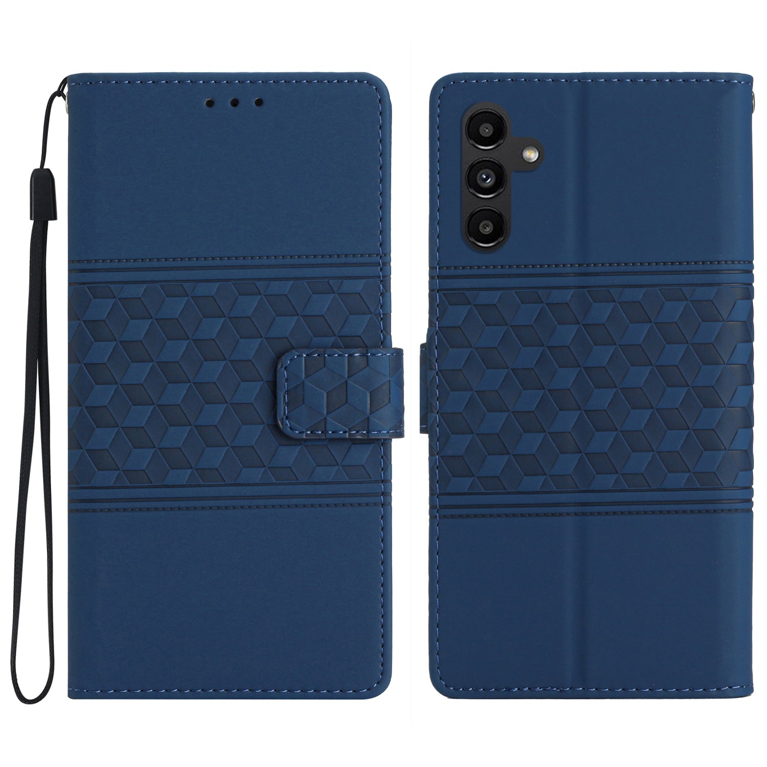 For Samsung Galaxy A04s 4G (164.7 x 76.7 x 9.1 mm) Wallet Cover Skin-touch Feeling Retro Imprinted Pattern Stand Leather Phone Case