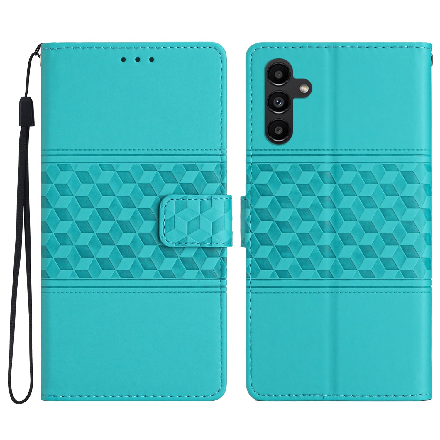 For Samsung Galaxy A04s 4G (164.7 x 76.7 x 9.1 mm) Wallet Cover Skin-touch Feeling Retro Imprinted Pattern Stand Leather Phone Case