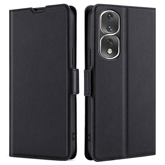 For Honor 80 Pro 5G Drop-proof PU Leather Stand Card Holder Phone Case TPU Interior Shell Dual Magnetic Clasp Protective Cover
