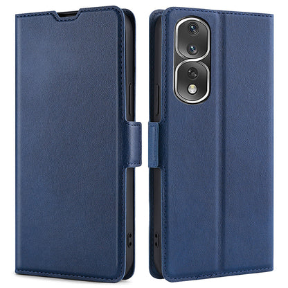 For Honor 80 Pro 5G Drop-proof PU Leather Stand Card Holder Phone Case TPU Interior Shell Dual Magnetic Clasp Protective Cover