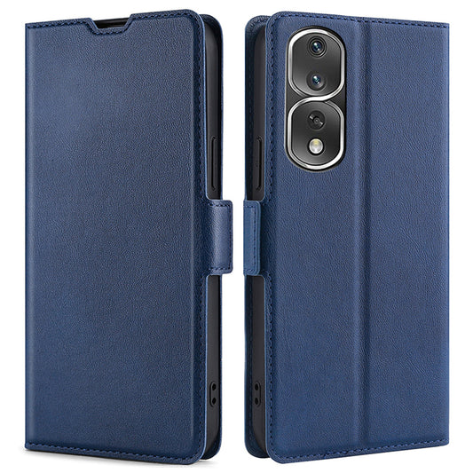 For Honor 80 Pro 5G Drop-proof PU Leather Stand Card Holder Phone Case TPU Interior Shell Dual Magnetic Clasp Protective Cover