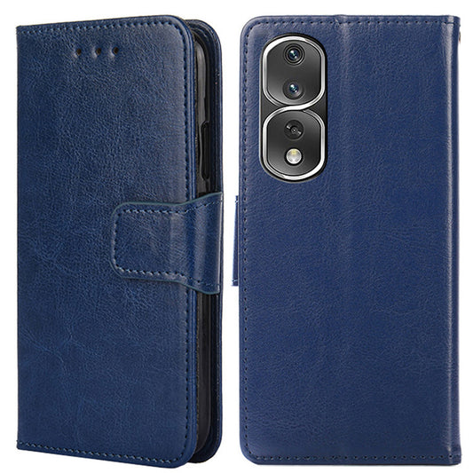 For Honor 80 Pro 5G PU Leather Wallet Protective Phone Case Stand Magnetic Closure Shockproof Flip Cover