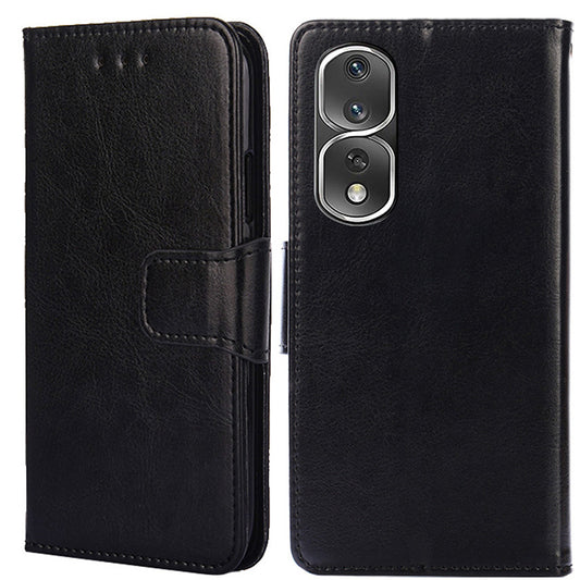 For Honor 80 Pro 5G PU Leather Wallet Protective Phone Case Stand Magnetic Closure Shockproof Flip Cover