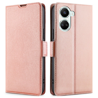 For Huawei nova 10 SE 4G PU Leather Dual Magnetic Clasp Flip Phone Case Stand Card Holder Protective Cover