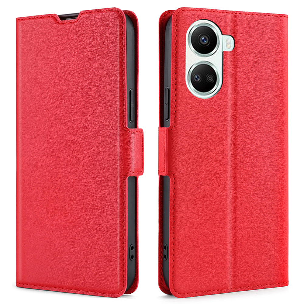 For Huawei nova 10 SE 4G PU Leather Dual Magnetic Clasp Flip Phone Case Stand Card Holder Protective Cover