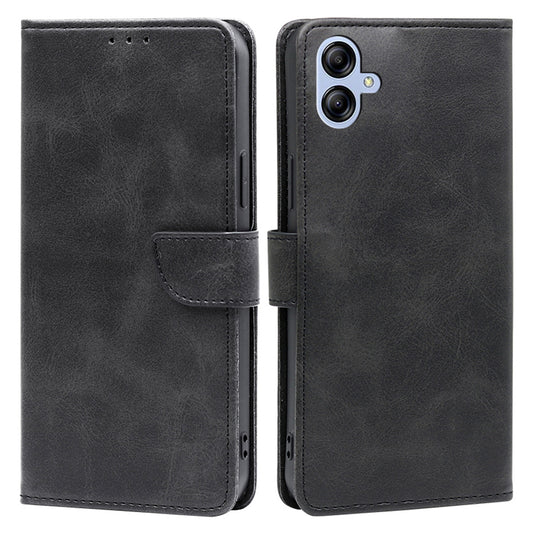 For Samsung Galaxy A04e 4G Calf Texture PU Leather Flip Case Inner TPU Wallet Stand Magnetic Closure Phone Cover