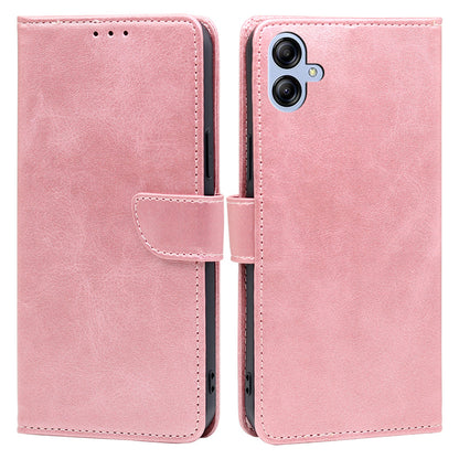 For Samsung Galaxy A04e 4G Calf Texture PU Leather Flip Case Inner TPU Wallet Stand Magnetic Closure Phone Cover