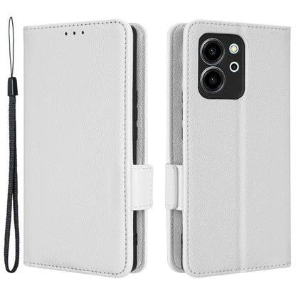 For Honor 80 SE 5G Magnetic Phone Cover Litchi Texture Stand Function Wallet PU Leather Shockproof Flip Phone Case with Strap