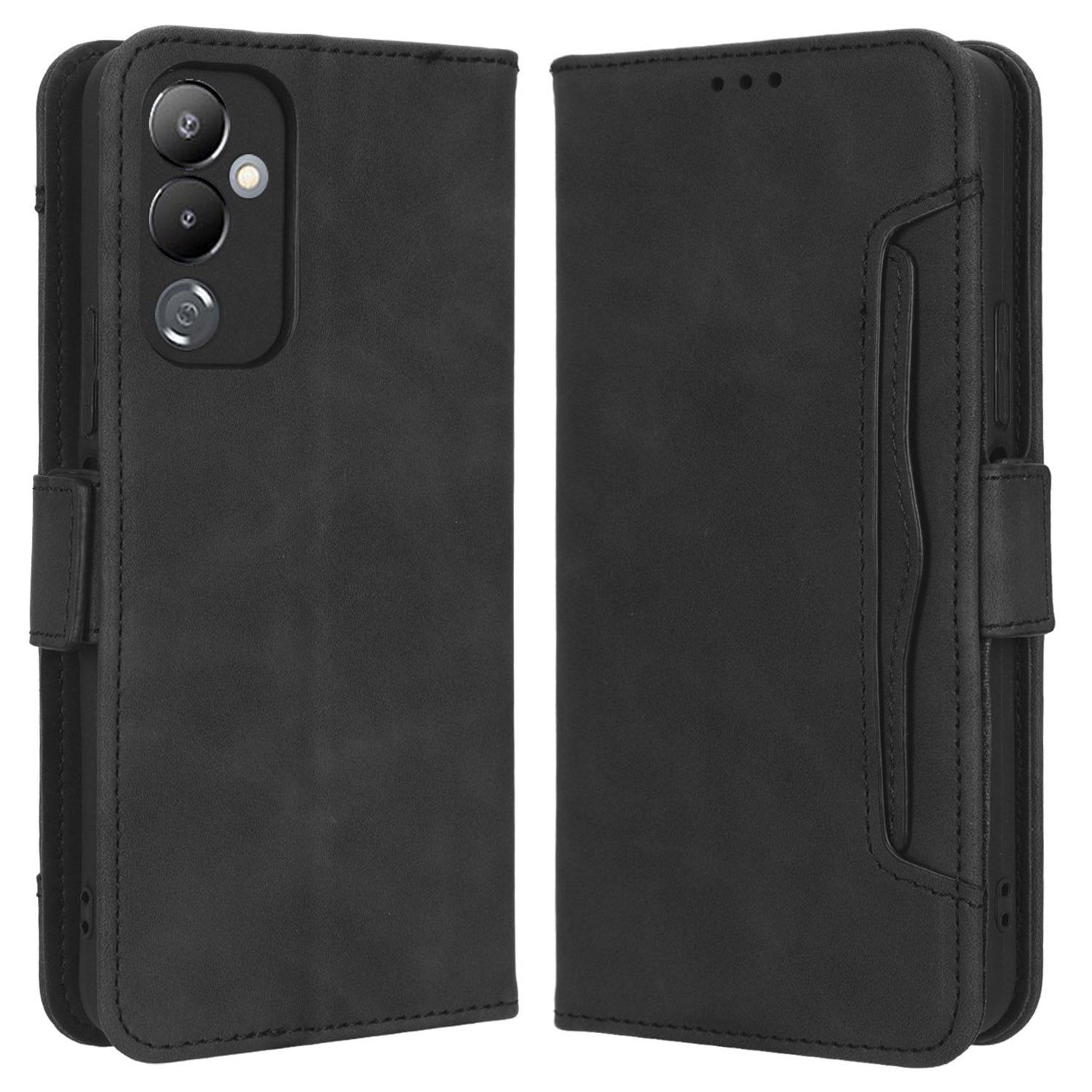 For Tecno Pova 4 4G LG7n PU Leather Wallet Shockproof Phone Case Stand Multiple Card Slots Magnet Closure Cover