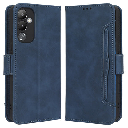 For Tecno Pova 4 4G LG7n PU Leather Wallet Shockproof Phone Case Stand Multiple Card Slots Magnet Closure Cover