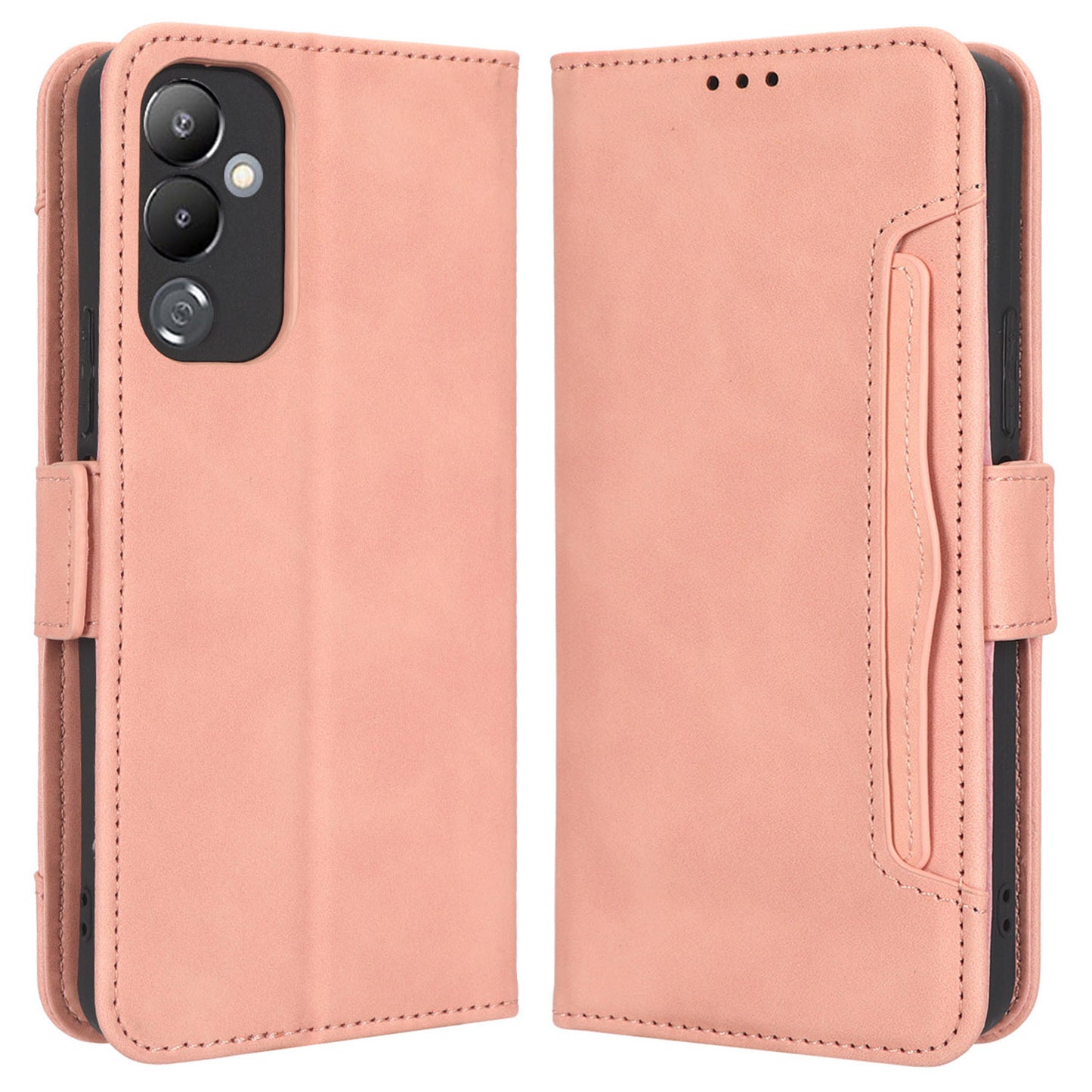 For Tecno Pova 4 4G LG7n PU Leather Wallet Shockproof Phone Case Stand Multiple Card Slots Magnet Closure Cover