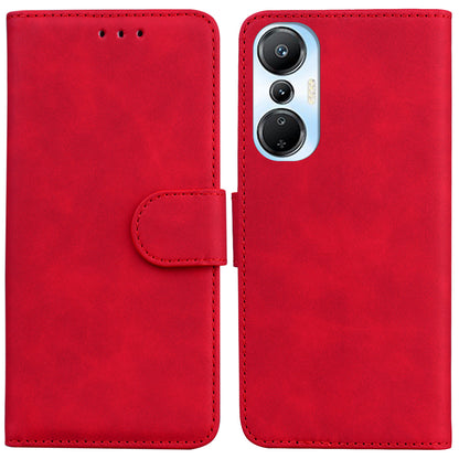 For Infinix Hot 20S 4G Solid Color PU Leather Full Protection Smartphone Case Magnetic Clasp Flip Wallet Stand Phone Cover