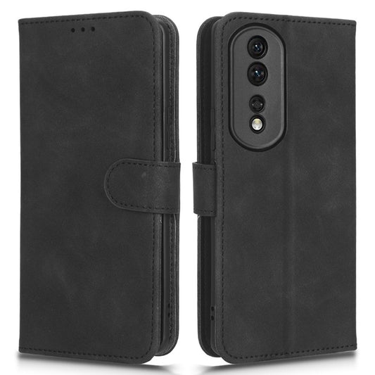 For Honor 80 Pro 5G Phone Protector Multifunction Wallet Stand Flip Skin-touch Feeling Phone Case PU Leather+TPU Cover