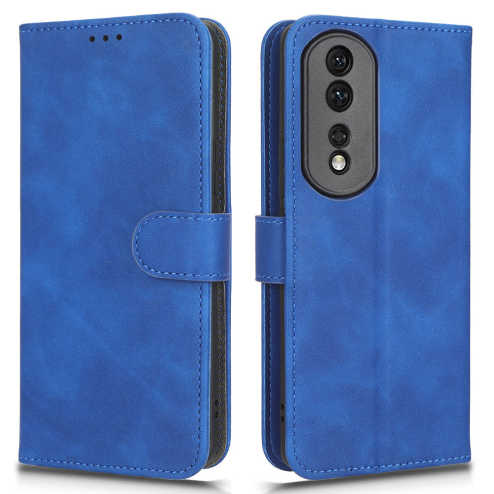 For Honor 80 Pro 5G Phone Protector Multifunction Wallet Stand Flip Skin-touch Feeling Phone Case PU Leather+TPU Cover