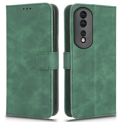 For Honor 80 Pro 5G Phone Protector Multifunction Wallet Stand Flip Skin-touch Feeling Phone Case PU Leather+TPU Cover