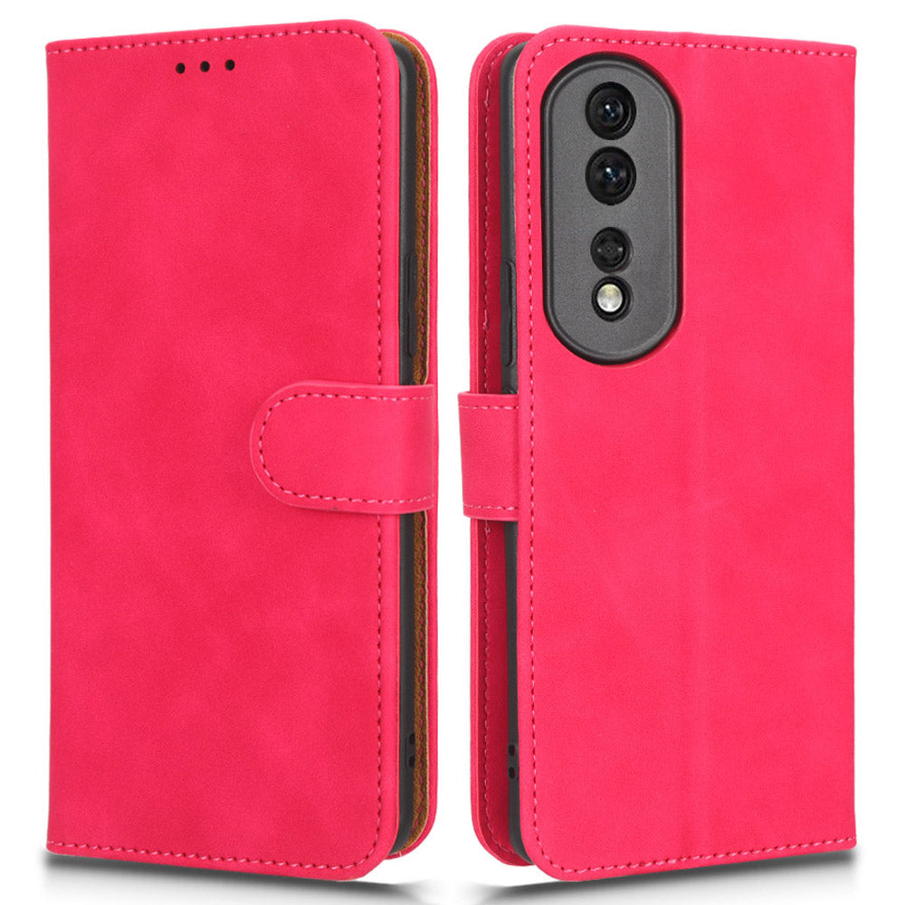 For Honor 80 Pro 5G Phone Protector Multifunction Wallet Stand Flip Skin-touch Feeling Phone Case PU Leather+TPU Cover