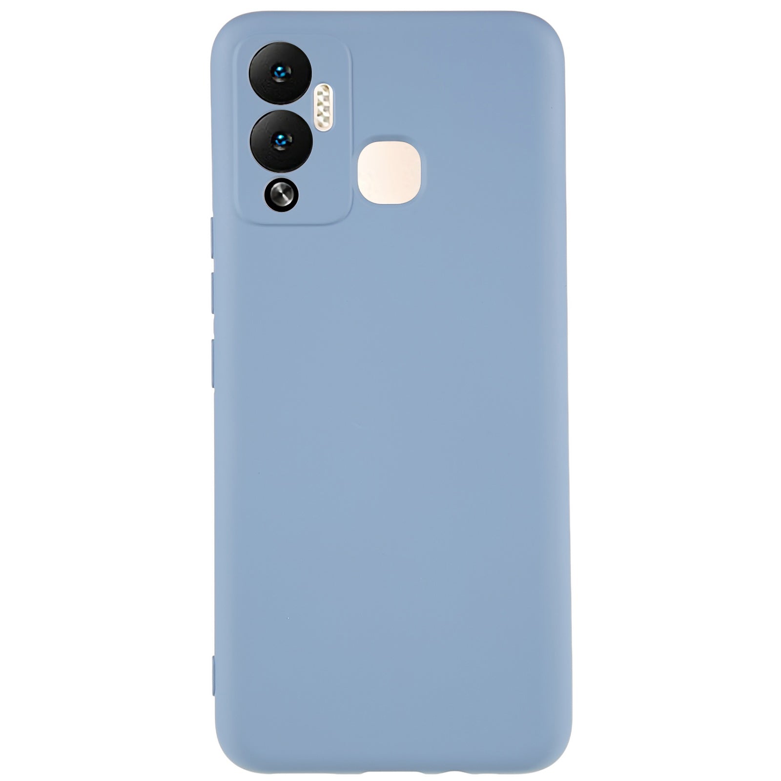 For Infinix Hot 12 Play 4G Liquid Silicone Texture Smooth Touch Case Arc Edge 2.0mm Thick TPU Shockproof Protective Phone Cover