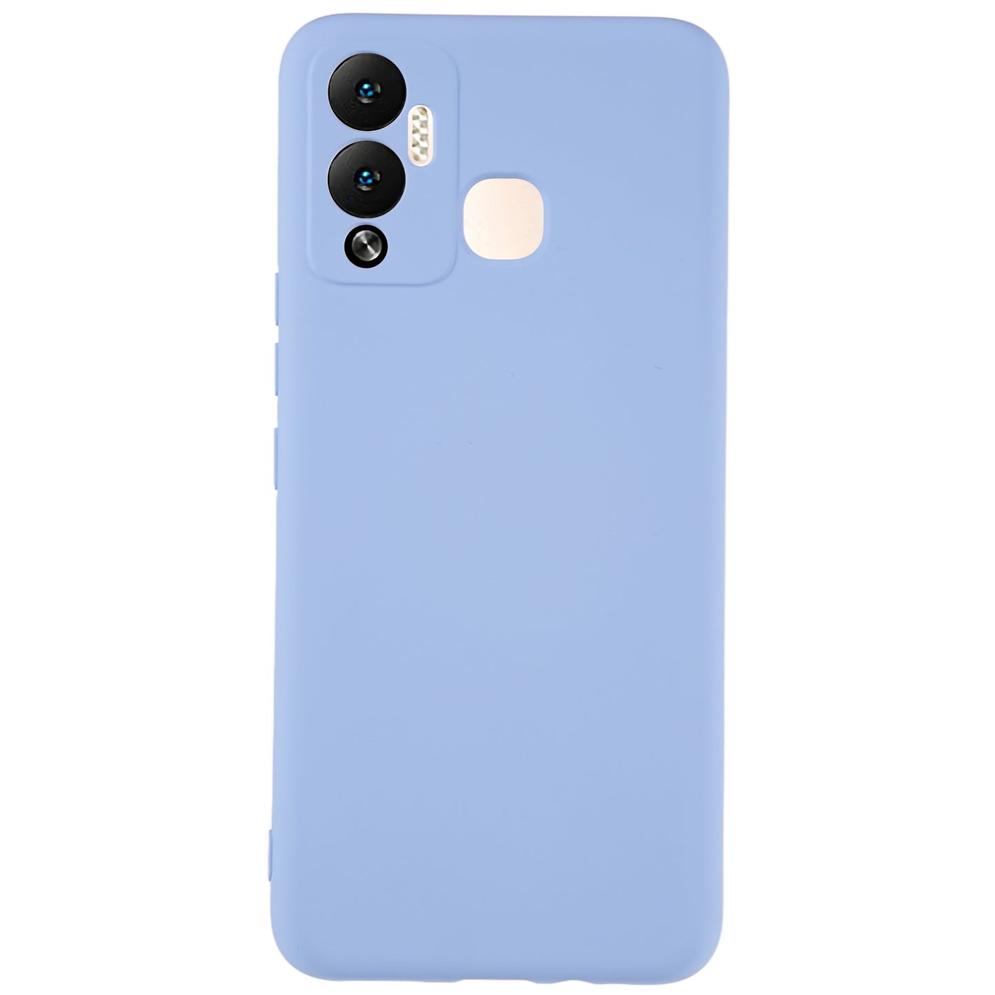 For Infinix Hot 12 Play 4G Liquid Silicone Texture Smooth Touch Case Arc Edge 2.0mm Thick TPU Shockproof Protective Phone Cover