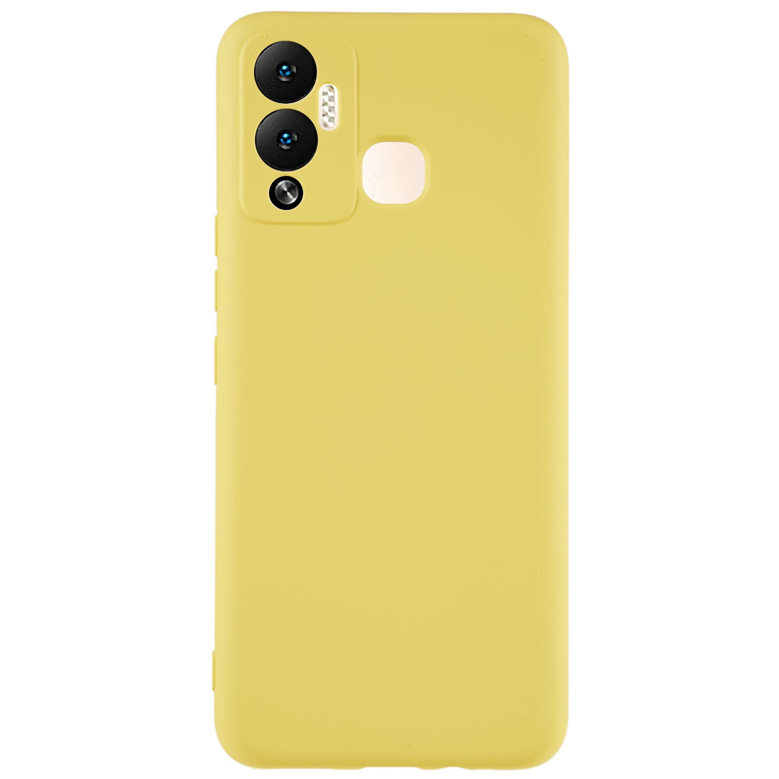 For Infinix Hot 12 Play 4G Liquid Silicone Texture Smooth Touch Case Arc Edge 2.0mm Thick TPU Shockproof Protective Phone Cover