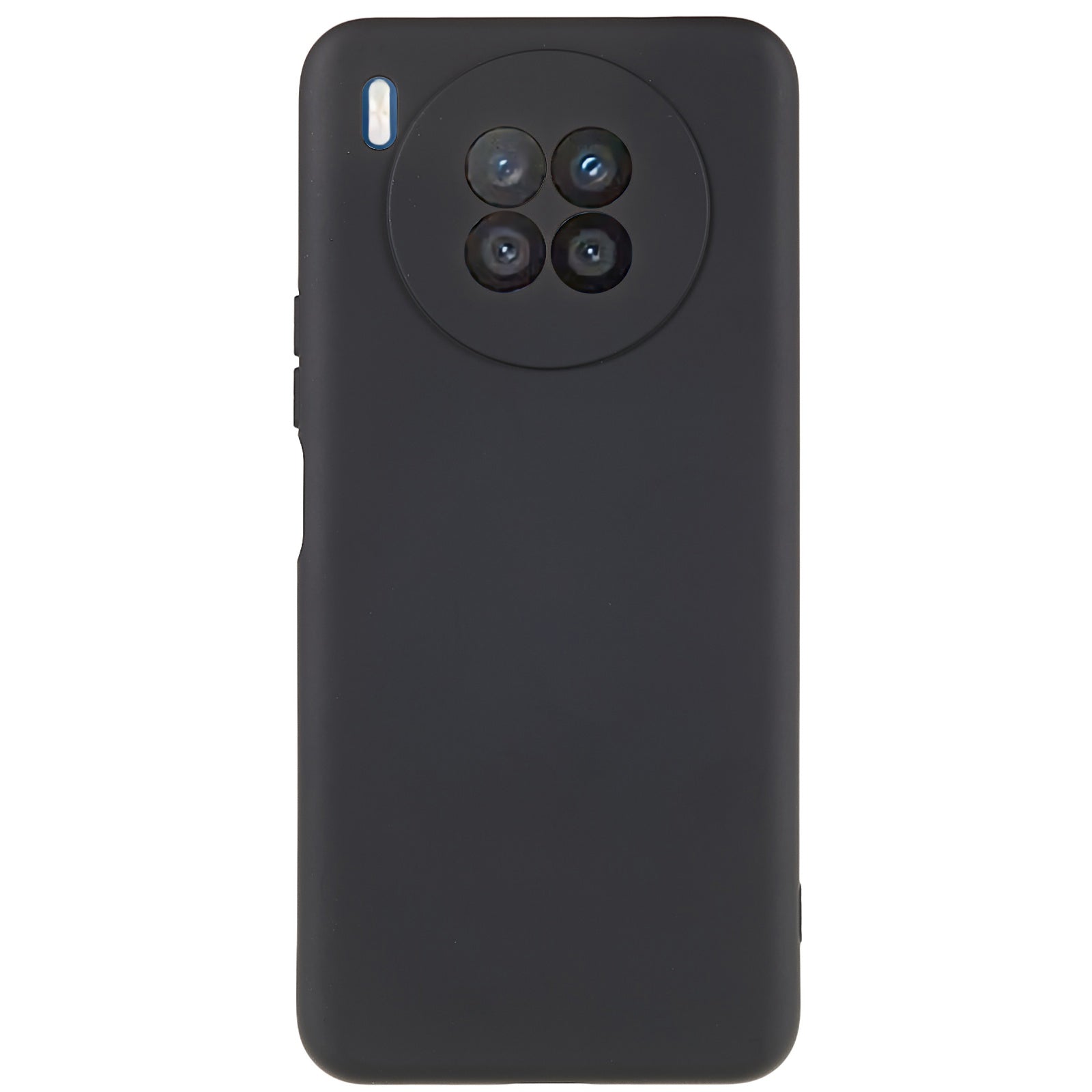 For Huawei nova 8i Liquid Silicone Texture Arc Edge Phone Case 2.0mm Thick Soft TPU Camera Protection Shockproof Cover