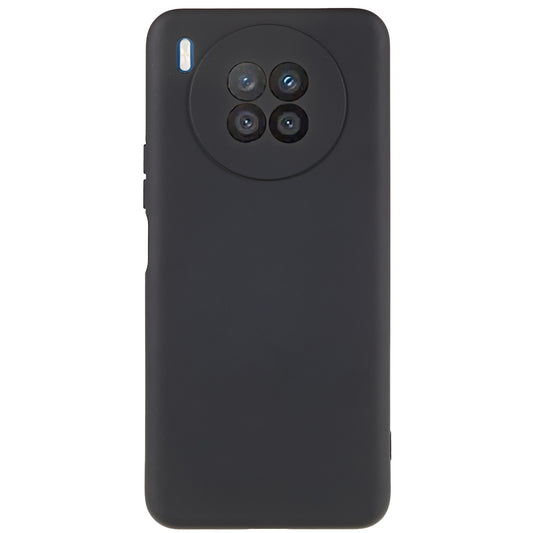 For Huawei nova 8i Liquid Silicone Texture Arc Edge Phone Case 2.0mm Thick Soft TPU Camera Protection Shockproof Cover