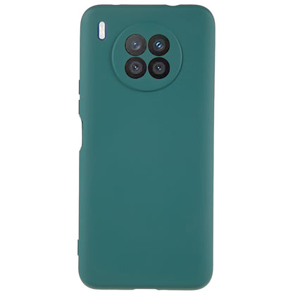For Huawei nova 8i Liquid Silicone Texture Arc Edge Phone Case 2.0mm Thick Soft TPU Camera Protection Shockproof Cover