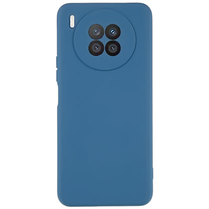 For Huawei nova 8i Liquid Silicone Texture Arc Edge Phone Case 2.0mm Thick Soft TPU Camera Protection Shockproof Cover