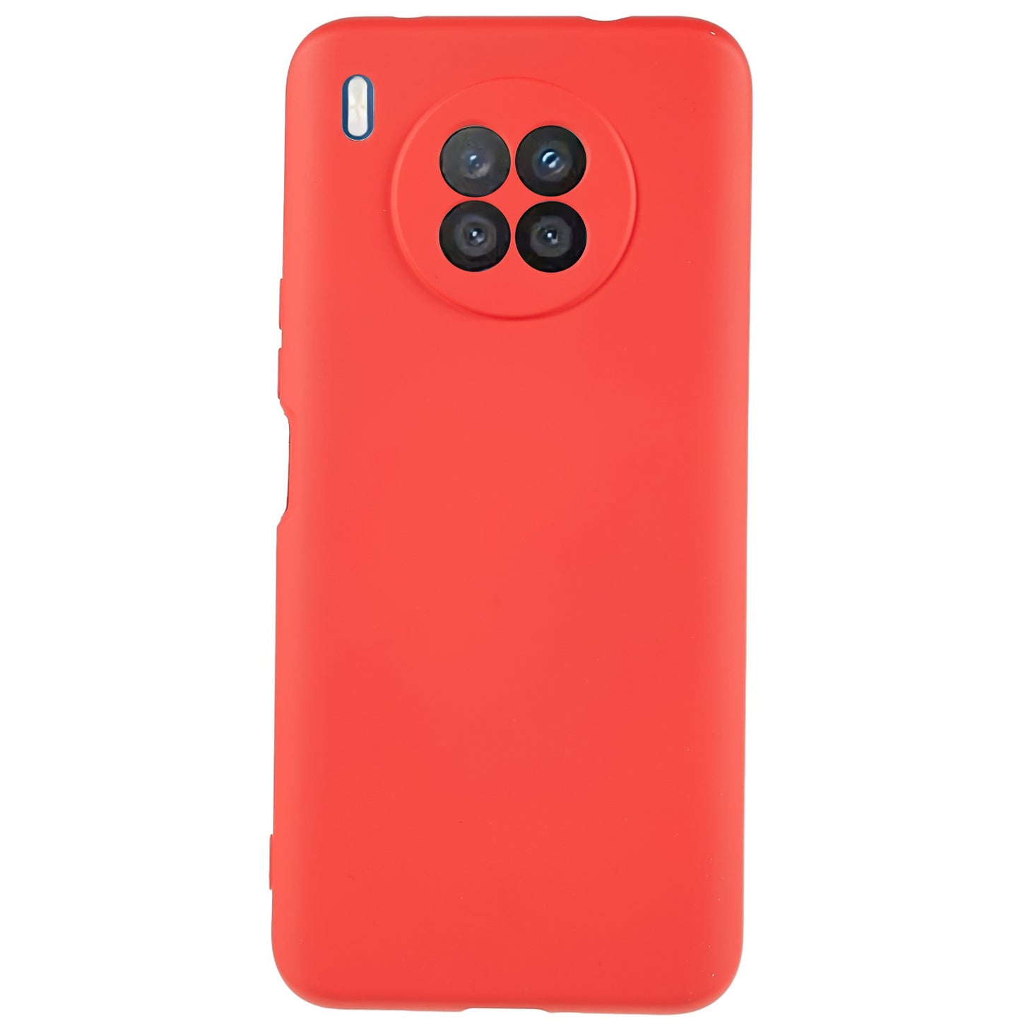 For Huawei nova 8i Liquid Silicone Texture Arc Edge Phone Case 2.0mm Thick Soft TPU Camera Protection Shockproof Cover