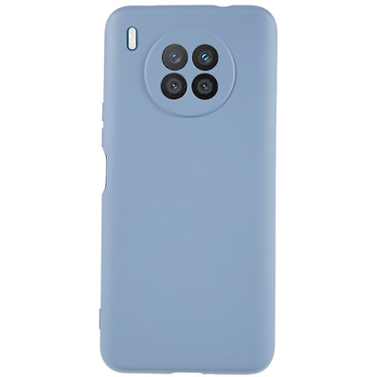 For Huawei nova 8i Liquid Silicone Texture Arc Edge Phone Case 2.0mm Thick Soft TPU Camera Protection Shockproof Cover