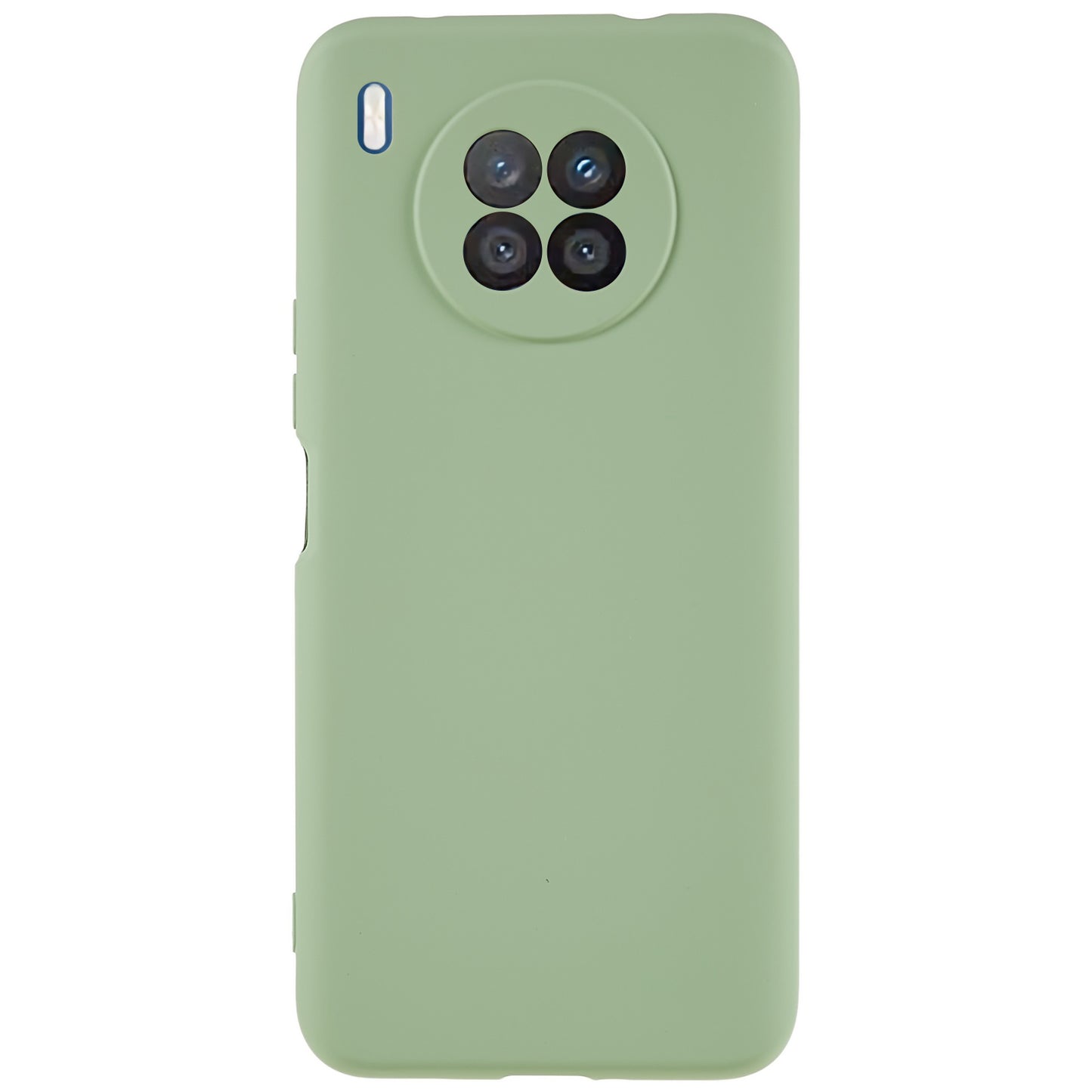 For Huawei nova 8i Liquid Silicone Texture Arc Edge Phone Case 2.0mm Thick Soft TPU Camera Protection Shockproof Cover