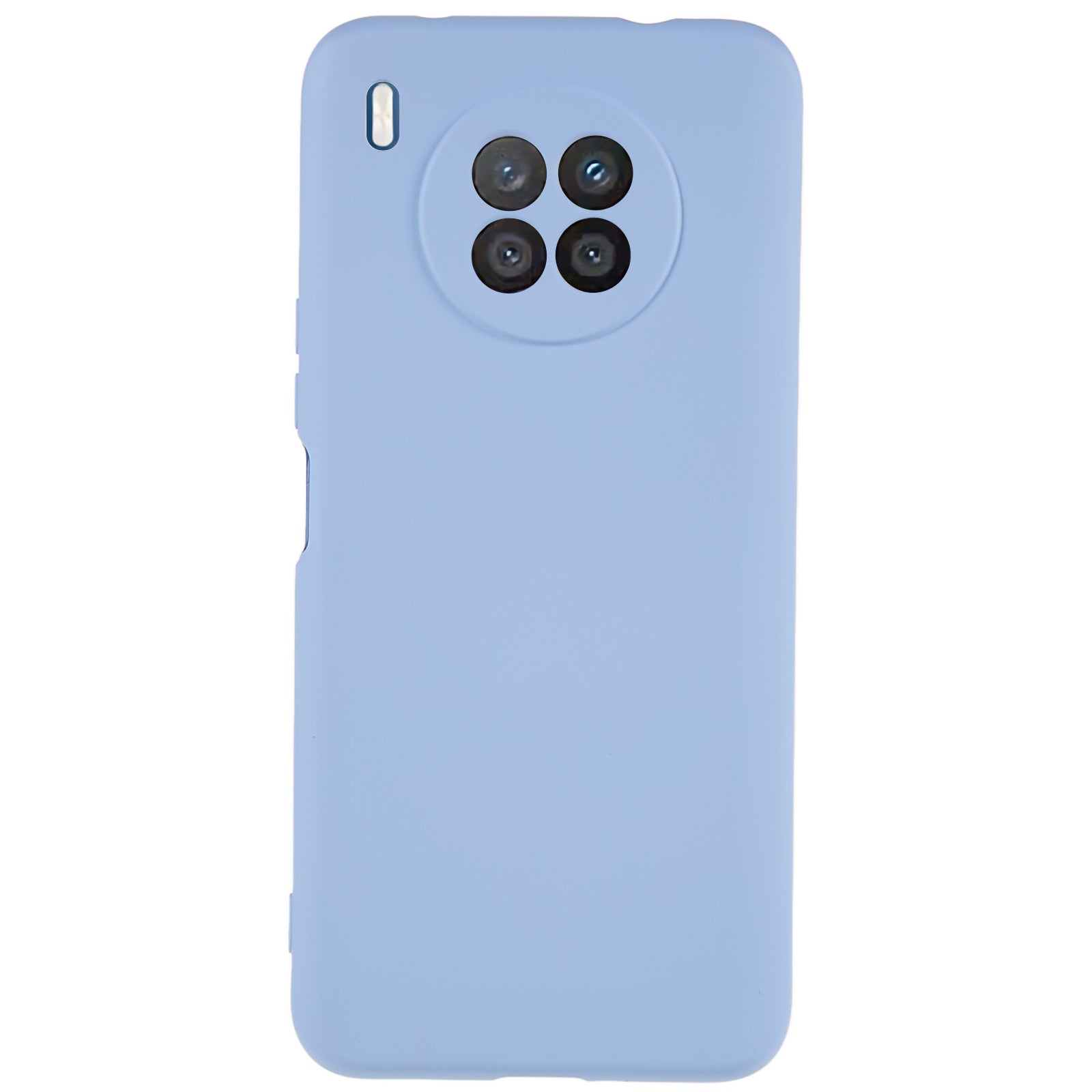 For Huawei nova 8i Liquid Silicone Texture Arc Edge Phone Case 2.0mm Thick Soft TPU Camera Protection Shockproof Cover
