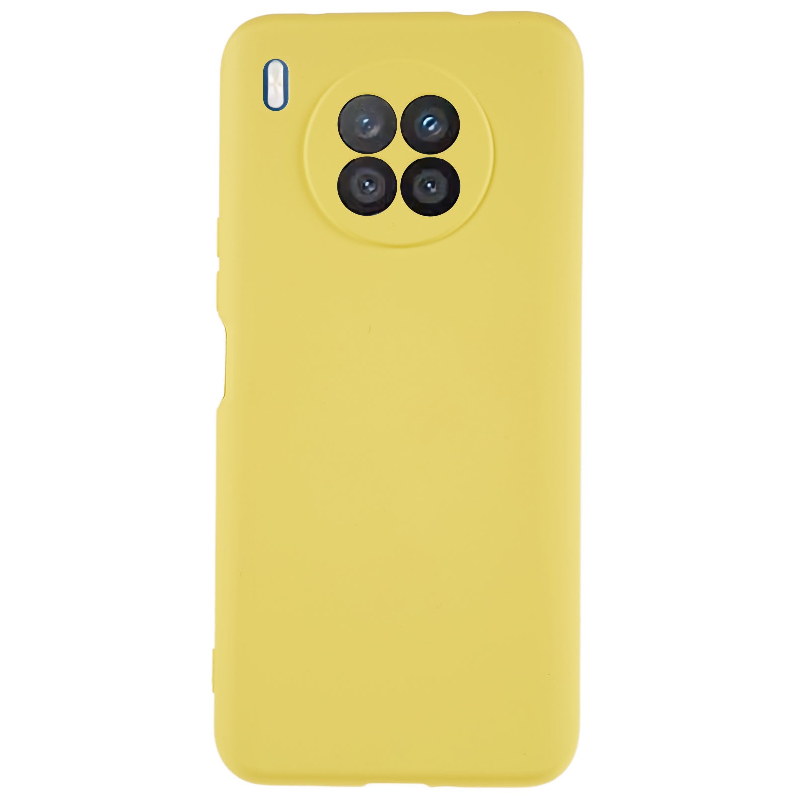 For Huawei nova 8i Liquid Silicone Texture Arc Edge Phone Case 2.0mm Thick Soft TPU Camera Protection Shockproof Cover