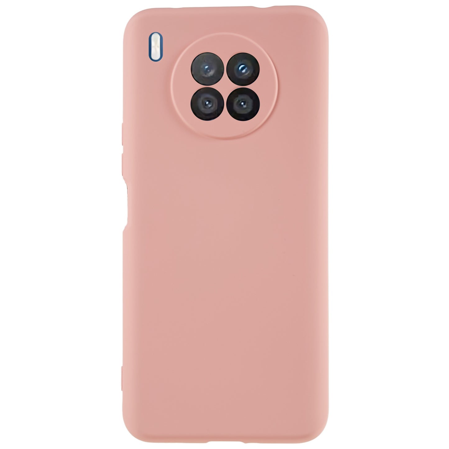 For Huawei nova 8i Liquid Silicone Texture Arc Edge Phone Case 2.0mm Thick Soft TPU Camera Protection Shockproof Cover