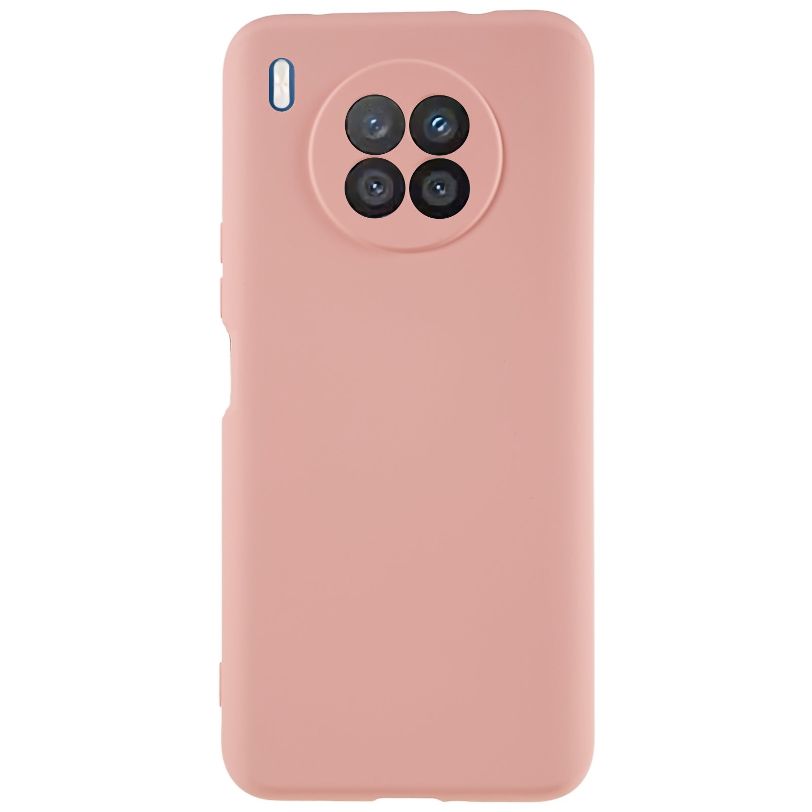 For Huawei nova 8i Liquid Silicone Texture Arc Edge Phone Case 2.0mm Thick Soft TPU Camera Protection Shockproof Cover