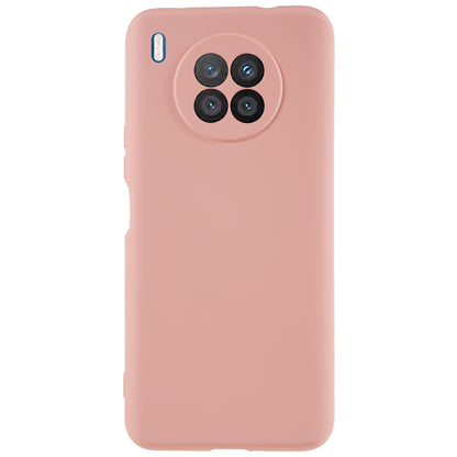 For Huawei nova 8i Liquid Silicone Texture Arc Edge Phone Case 2.0mm Thick Soft TPU Camera Protection Shockproof Cover
