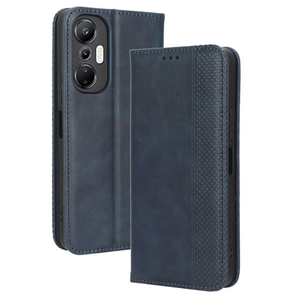 For Infinix Hot 20S 4G / X6827 Magnetic Auto Closing Phone Case Stand Retro Texture Imprinted Pattern PU Leather Anti-shock Flip Wallet Phone Cover