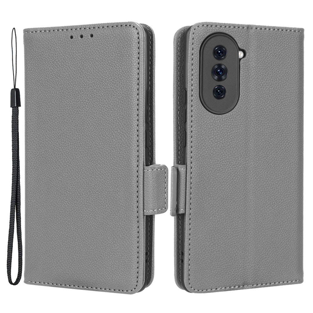 For Huawei nova 10 4G PU Leather Litchi Texture Wallet Stand Case Dual Magnetic Clasp Full Protection Phone Cover