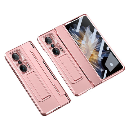 For Honor Magic Vs 5G /  Magic Vs Ultimate 5G Kickstand Hard PC Case Full Protection Phone Cover with Lens Film and Tempered Glass Screen Film