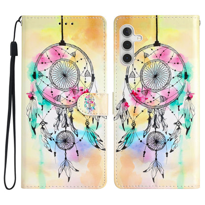For Samsung Galaxy A04s 4G (164.7 x 76.7 x 9.1 mm) Pattern Printing PU Leather Flip Case Wallet Style Stand Magnetic Clasp Phone Cover with Strap