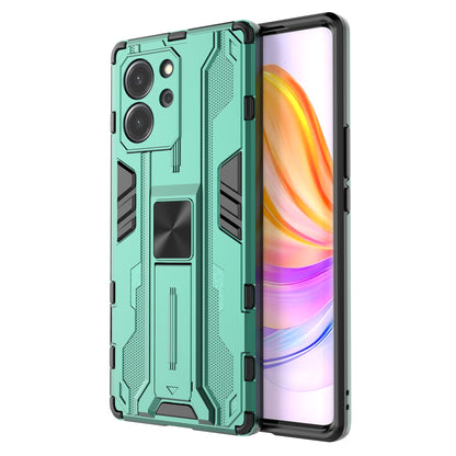 For Honor 80 SE 5G Hard PC Soft TPU Kickstand Cover Anti-drop Protective Phone Case
