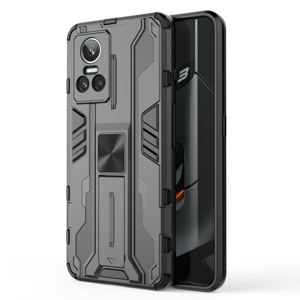 For Realme GT Neo 3 5G Shockproof Kickstand Phone Case Hard PC Soft TPU Dual Layer Protective Cover