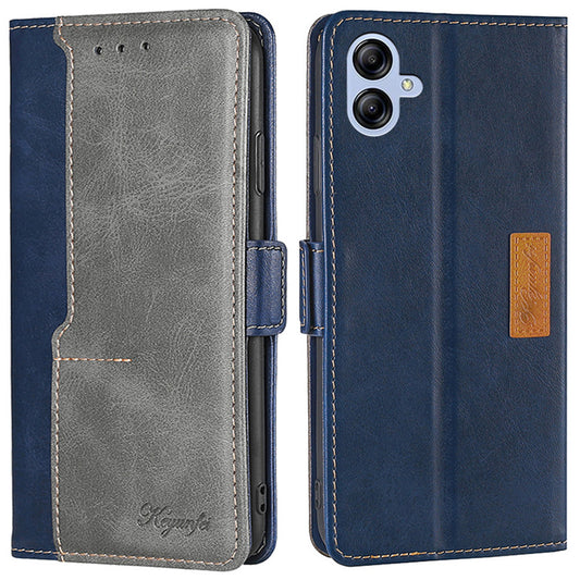 For Samsung Galaxy A04e 4G Contrast Color PU Leather Wallet Stand Case Dual Magnetic Clasp Drop-proof Cover