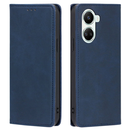 For Huawei nova 10 SE 4G Calf Texture Phone Stand Case PU Leather Magnetic Auto-absorbed Shockproof Wallet Phone Cover