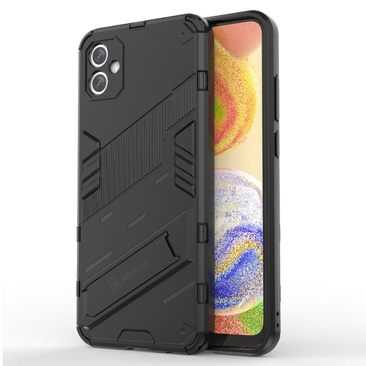 For Samsung Galaxy A04e 4G Shockproof Kickstand Case Soft TPU Hard PC Anti-fall Protective Phone Cover