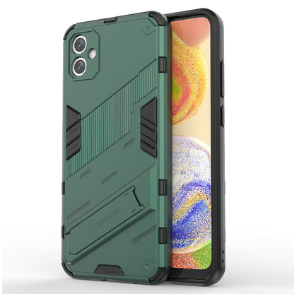 For Samsung Galaxy A04e 4G Shockproof Kickstand Case Soft TPU Hard PC Anti-fall Protective Phone Cover