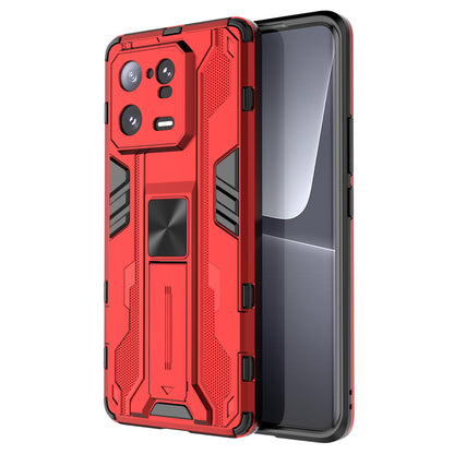 For Xiaomi 13 Pro 5G Hard PC Soft TPU Cell Phone Case Kickstand Drop-proof Back Cover
