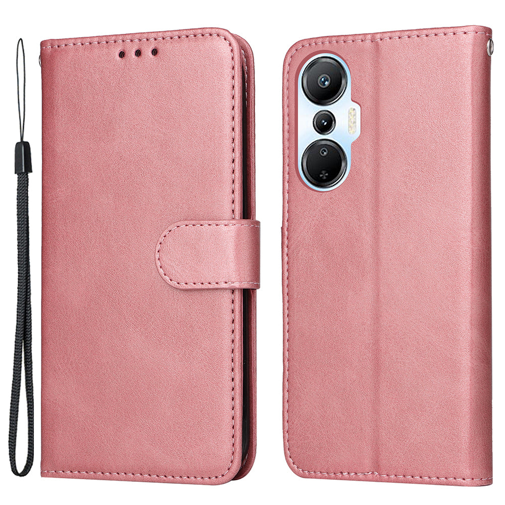For Infinix Hot 20S 4G Phone Flip Leather Wallet Case Stand Calf Texture Magnetic Shockproof Phone Cover with Strap