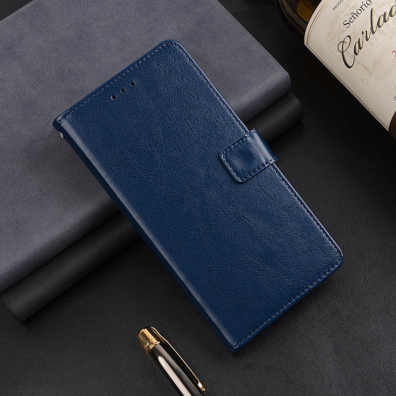 IDEWEI For vivo iQOO 11 5G Crazy Horse Texture PU Leather Case Stand Wallet Folio Flip Shockproof Phone Cover