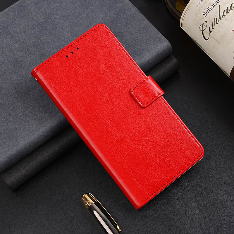 IDEWEI For vivo iQOO 11 5G Crazy Horse Texture PU Leather Case Stand Wallet Folio Flip Shockproof Phone Cover