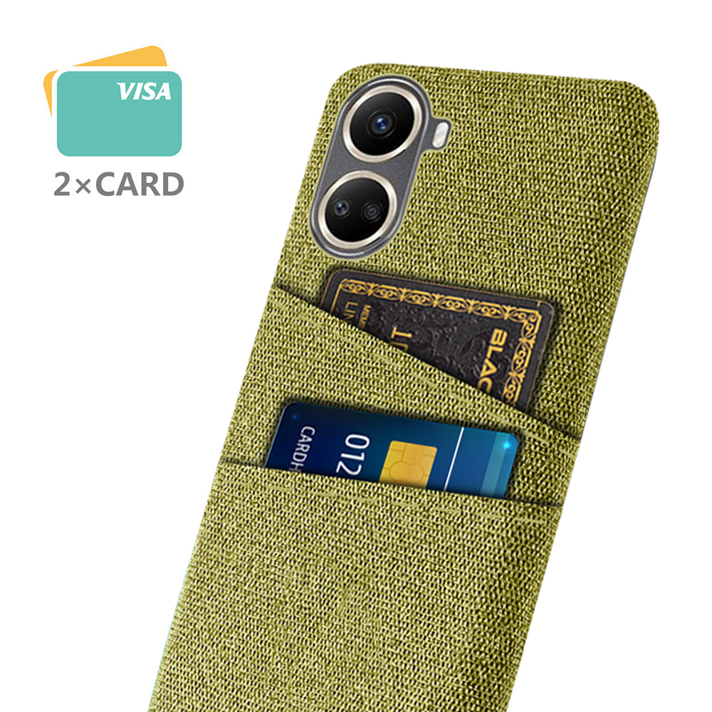 For Huawei nova 10 SE 4G Cloth Texture Dual Card Slots Protective Case Shockproof Cell Phone Cover